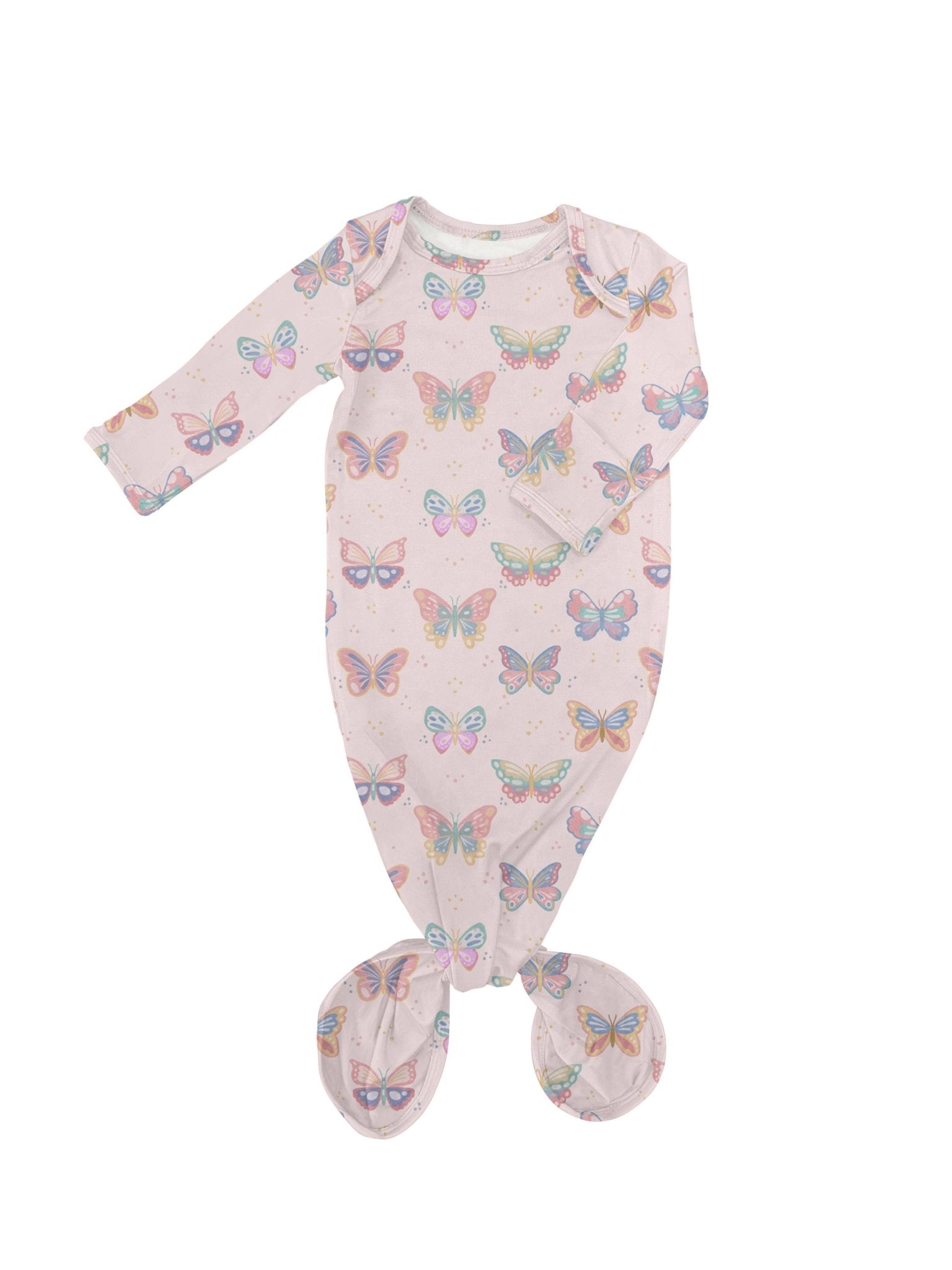 Butterfly Bliss Knotted Gown Baby Sleepwear Goosies