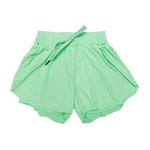 Butterfly Shorts - Neon Green Girls Shorts Belle Cher