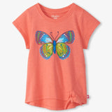 Butterfly Tie Front Tee Girls Tops + Tees Hatley