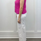 Button Down Comfy Sweater Vest - Pink Sweaters Jodifl