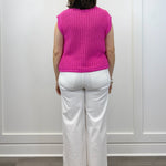 Button Down Comfy Sweater Vest - Pink Sweaters Jodifl