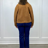 Button Front Boucle Jacket - Ginger Spice - Sugar Babies Children's Boutique/Meg's Shoppe