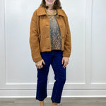 Button Front Boucle Jacket - Ginger Spice - Sugar Babies Children's Boutique/Meg's Shoppe