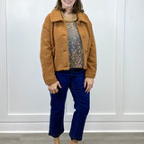 Button Front Boucle Jacket - Ginger Spice - Sugar Babies Children's Boutique/Meg's Shoppe