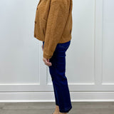 Button Front Boucle Jacket - Ginger Spice - Sugar Babies Children's Boutique/Meg's Shoppe
