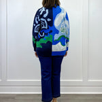 Button Front Jacquard Sweater Cardigan - Nightfall Sweaters Tribal