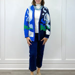 Button Front Jacquard Sweater Cardigan - Nightfall Sweaters Tribal