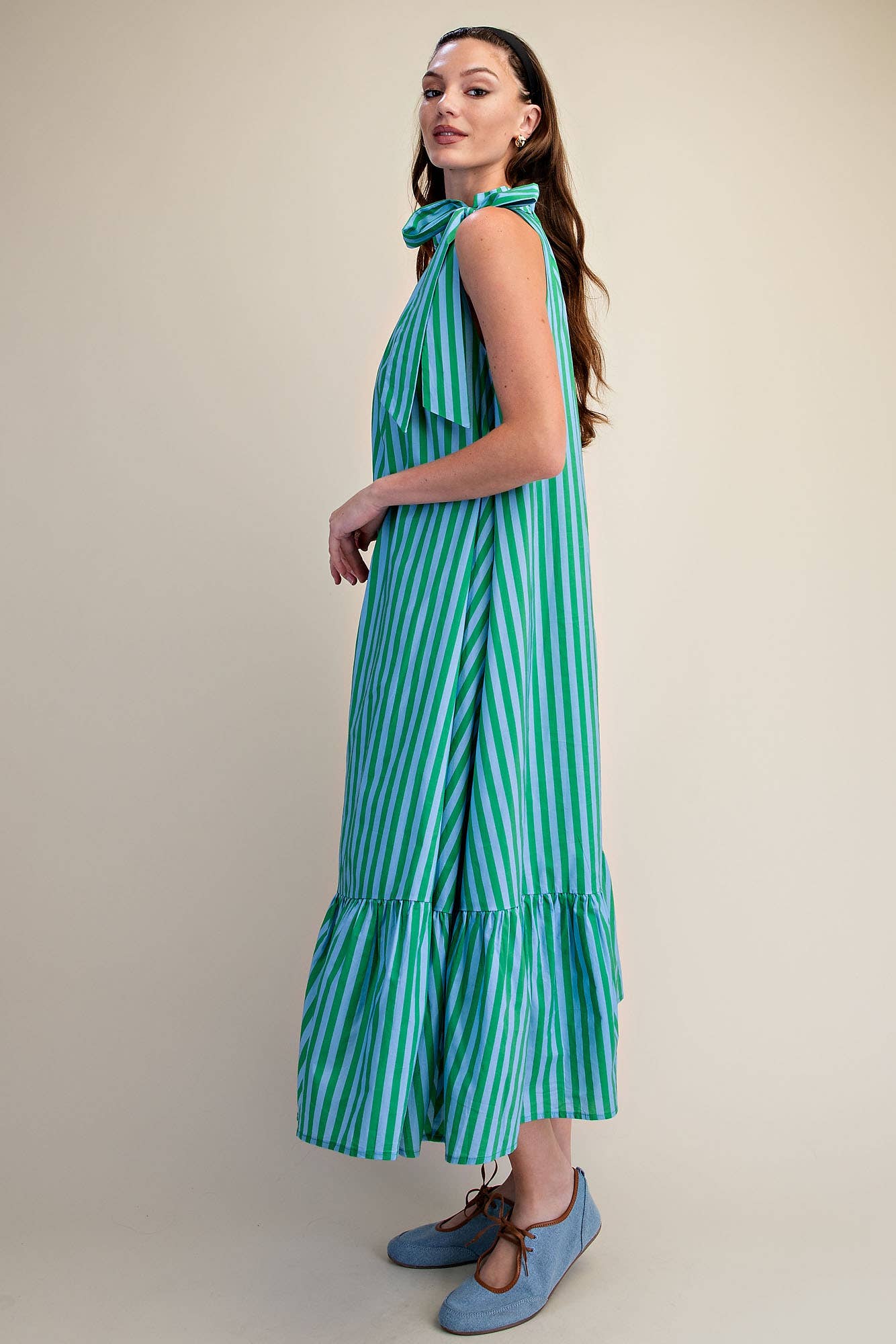 Seaside Stripe Maxi Dress Long Dresses Glam