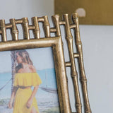 Gold Bamboo Slat Frame - 4x6"