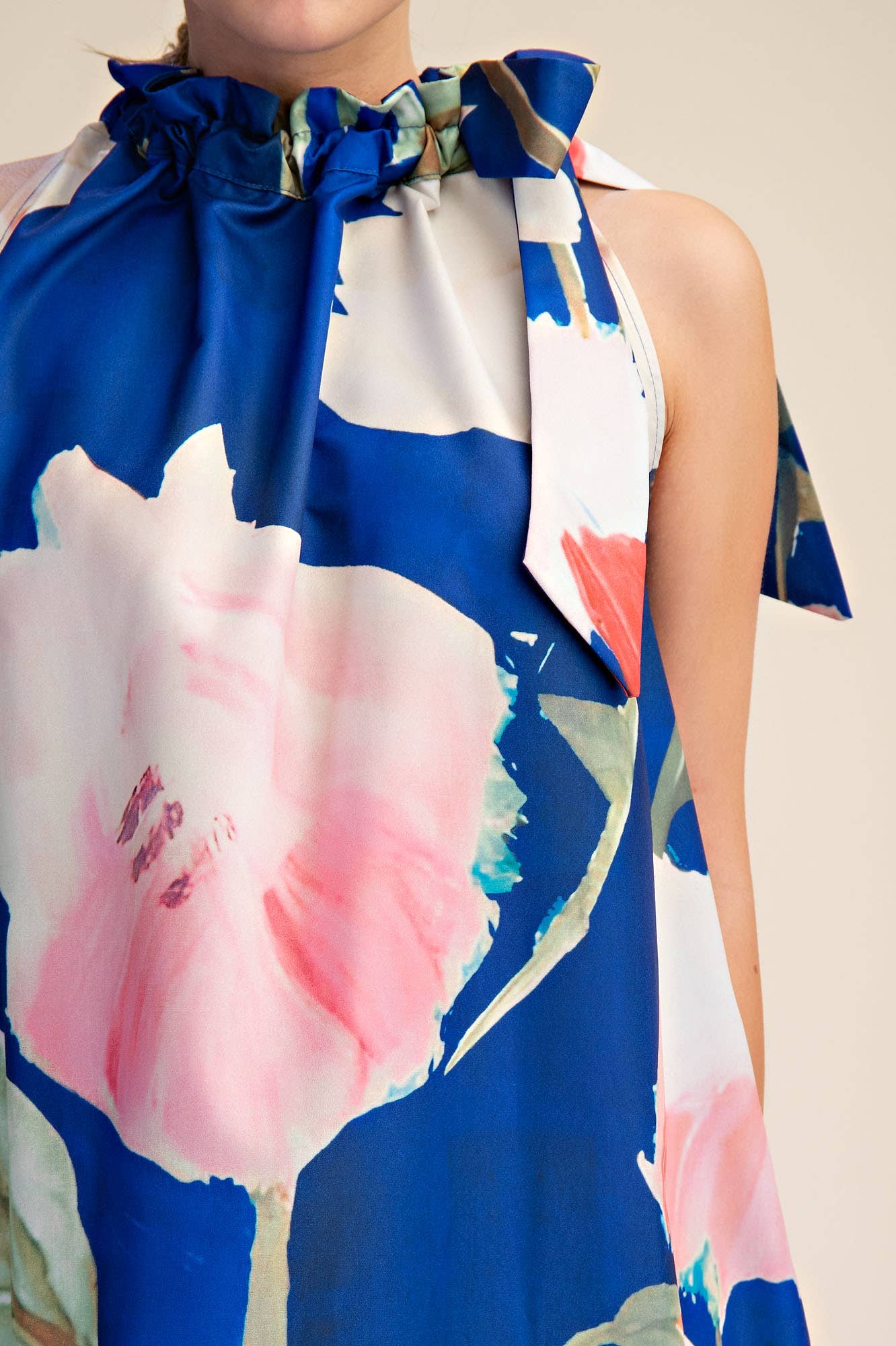 Bloom Bow Dress - Royal Short Dresses Glam