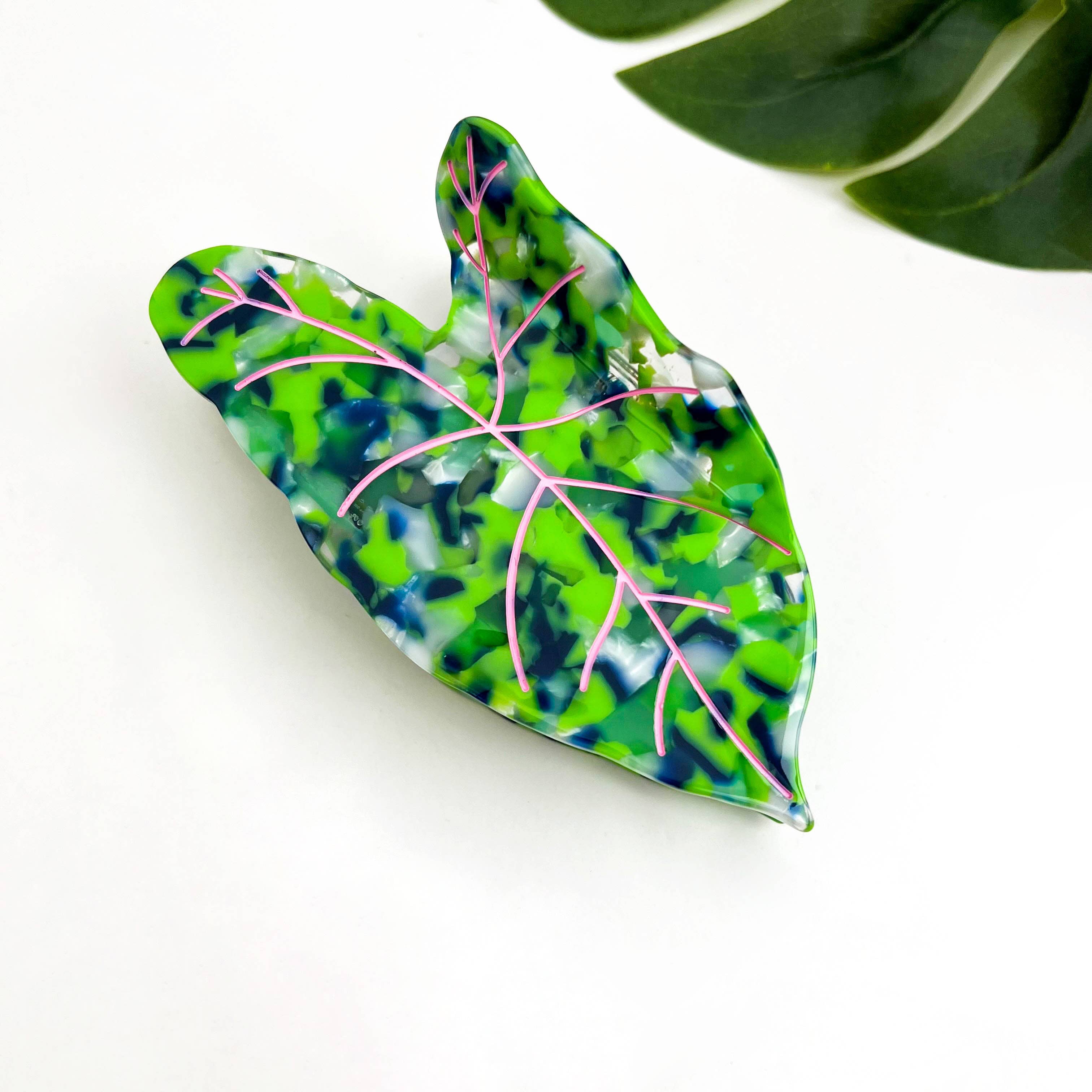 Lotus Leaf Hair Claw Clip - Green Hair Accessories TheDivaSoap