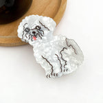 Cute Puppy Series Printed Hair Clips, Adorable Dog Claw Clip: Bichon Hair Accessories TheDivaSoap