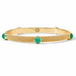 Cabochon Bangle - Iridescent Emerald Green - Medium Bracelets Julie Vos