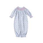 Callie Floral Hand Smock Bishop Gown - Sugar Babies Children's Boutique/Meg's Shoppe