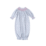 Callie Floral Hand Smock Bishop Gown - Sugar Babies Children's Boutique/Meg's Shoppe