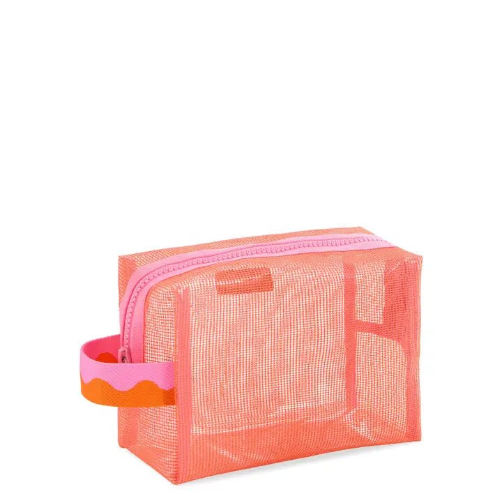 Camden Mesh Zip Pouch - Orange - Sugar Babies Children's Boutique/Meg's Shoppe