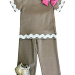 Camila Ric Rac Pant Set - Mocha Girls Sets Banana Split