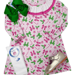 Candy A - Line Dress - Pink & Green - Sugar Babies Children's Boutique/Meg's Shoppe