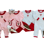 Candy Cane Embroidery Ruffle Pant Set Girls Sets Trotter Street Kids