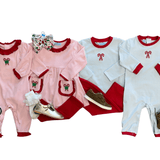 Candy Cane Embroidery Ruffle Pant Set Girls Sets Trotter Street Kids