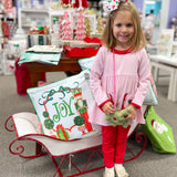 Candy Cane Embroidery Ruffle Pant Set - Sugar Babies Children's Boutique/Meg's Shoppe