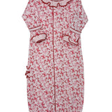 Candy Cane Lane Printed Ruffle Converter Baby Sleepwear Magnolia Baby