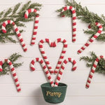 Candy Cane Ornament Seasonal Mudpie