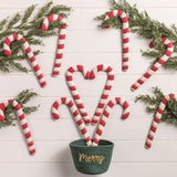 Candy Cane Ornament Seasonal Mudpie