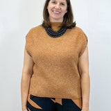 Cap Sleeve Sweater - Bran - Sugar Babies Children's Boutique/Meg's Shoppe