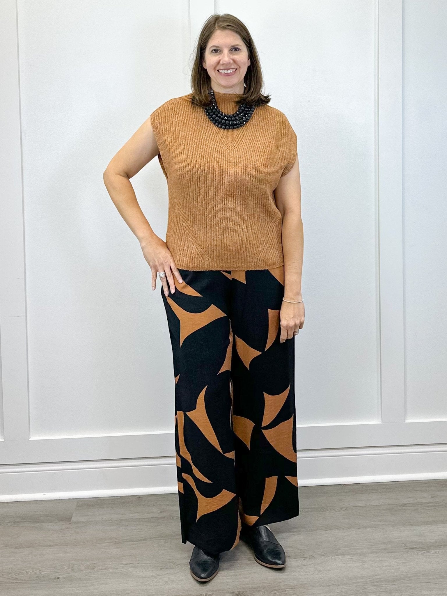 Cap Sleeve Sweater - Bran - Sugar Babies Children's Boutique/Meg's Shoppe