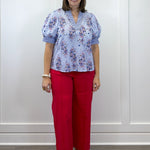 Cape Cod Bouquet Top - Blue Tops Entro