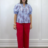 Cape Cod Bouquet Top - Blue Tops Entro