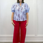 Cape Cod Bouquet Top - Blue Tops Entro