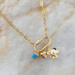 Carabiner Lock with Unique Link Chain Women's Jewelry It's Especially Lucky