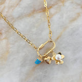 Carabiner Lock with Unique Link Chain Women's Jewelry It's Especially Lucky