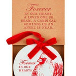 Cardinal Disc Ornament Seasonal Mudpie