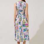 Caren Smocked Postcard Dress Long Dresses Sugarlips