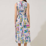 Caren Smocked Postcard Dress Long Dresses Sugarlips
