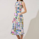 Caren Smocked Postcard Dress Long Dresses Sugarlips