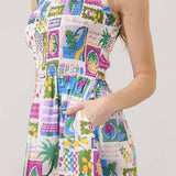Caren Smocked Postcard Dress Long Dresses Sugarlips