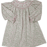 Carol Dress - Pink Liberty Floral Bishop Girls Occasion Dresses Petit Bebe