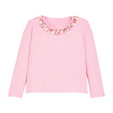 Caroline Tee - Autumn Floral Stripe Girls Tops + Tees Bisby