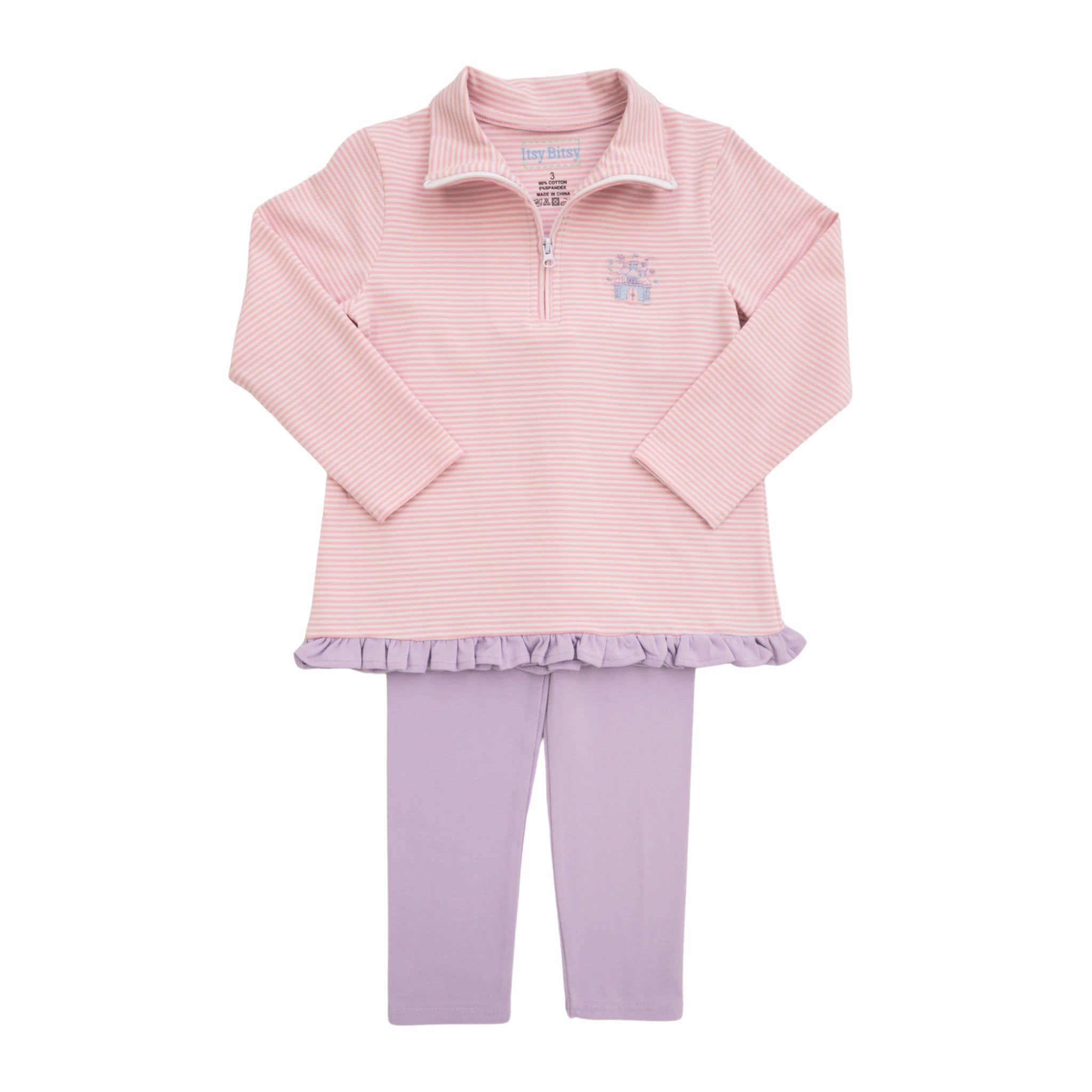Castle 1/4 Zip Pullover Set Girls Sets Itsy Bitsy