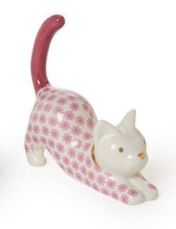Cat Ring Holder - Assorted Misc Accessories Two's Company Pink