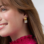 Catalina Earring - Iridescent Clear Crystal Earrings Julie Vos