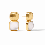 Catalina Earring - Iridescent Clear Crystal Earrings Julie Vos