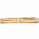 Catalina Hinge Bangle - Iridescent Aquamarine Blue Bracelets Julie Vos