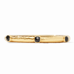 Catalina Hinge Bangle - Obsidian Black Bracelets Julie Vos