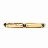 Catalina Hinge Bangle - Obsidian Black Bracelets Julie Vos