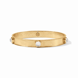 Catalina Stone Bangle - Iridescent Clear Crystal - Medium Bracelets Julie Vos